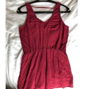 FOREVER 21 Red Romper